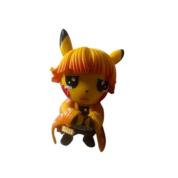 Other - Pokemon Pikachu Agatsuma Zenitsu Demon Slayer Collectible PVC Figure Toy